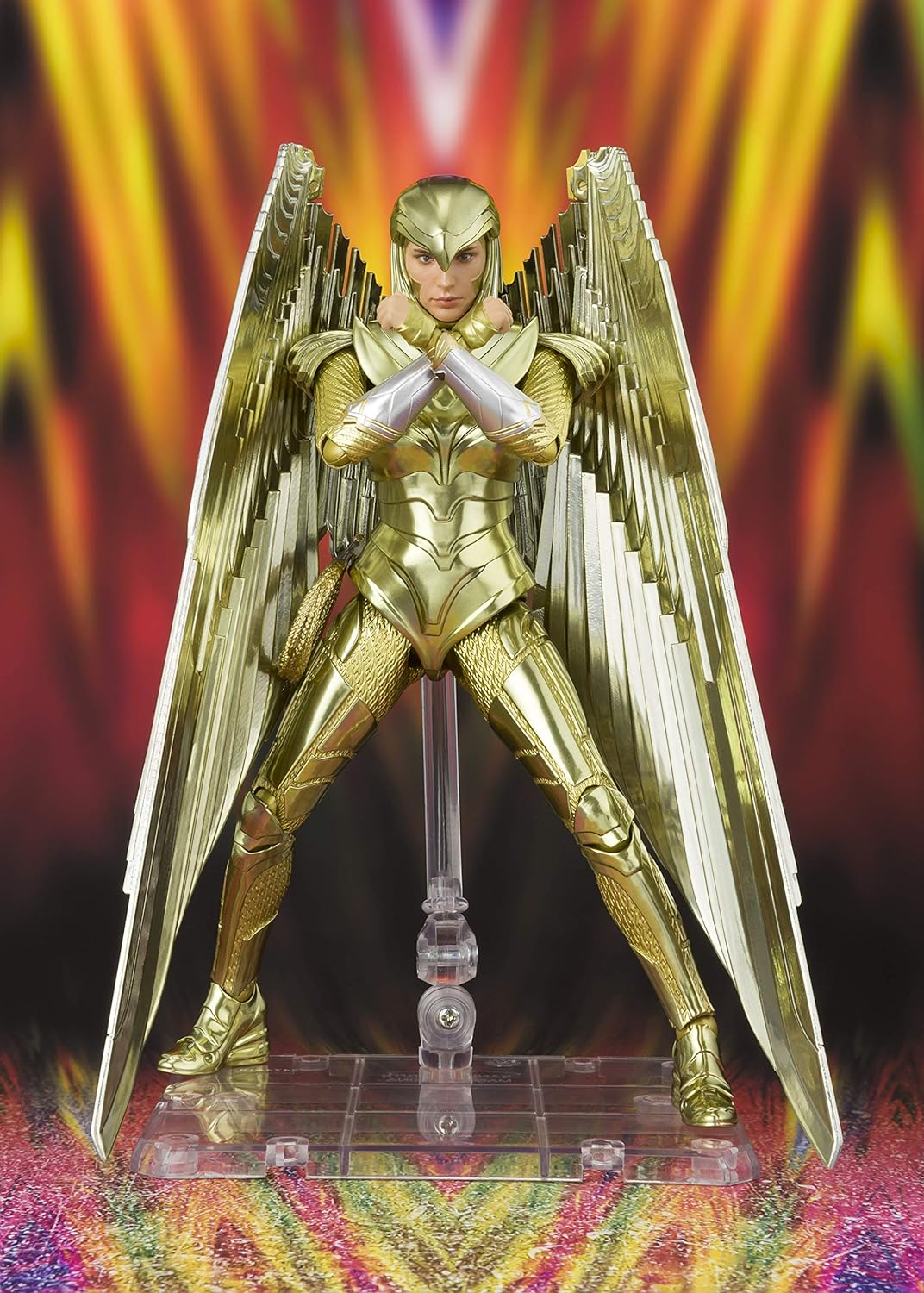 BANDAI - Wonder Woman 1984 - sh figuarts - Wonder Woman golden Armor 16 cm, BAS60499, Mehrfarbig, On