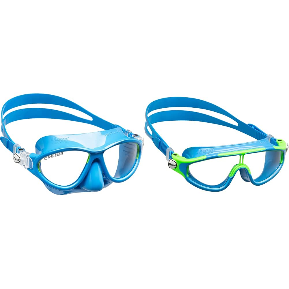 Cressi Schnorchelset Maske Kinder Moon Kid & Baloo Goggles - Schwimmbrille Für Kinder von 7/15 Jahre