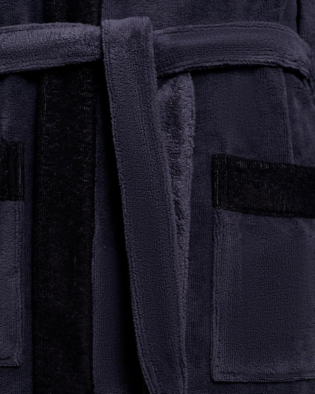 Herren Bademantel Revise RE-855 - mit Bambus faser - mit Kapuze - Saunamantel S Grau / Schwarz, S Gr