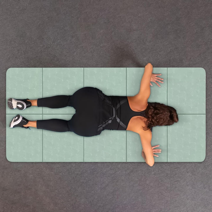 Reise-Yogamatte, rutschfest, faltbar, tragbar, für Zuhause, Yoga, dick, faltbar, Pilates-Bodenübung