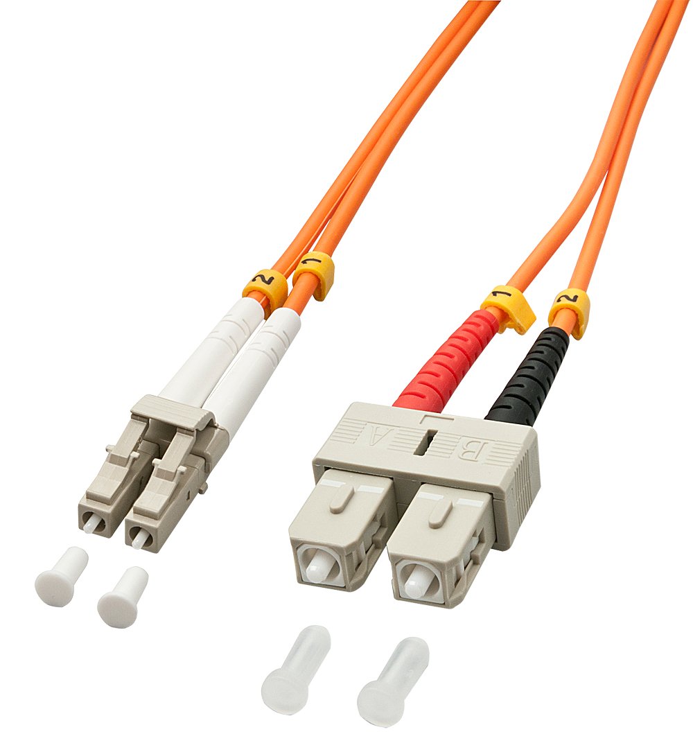 LINDY 46991 LWL-Duplexkabel LC/SC OM2 2m orange