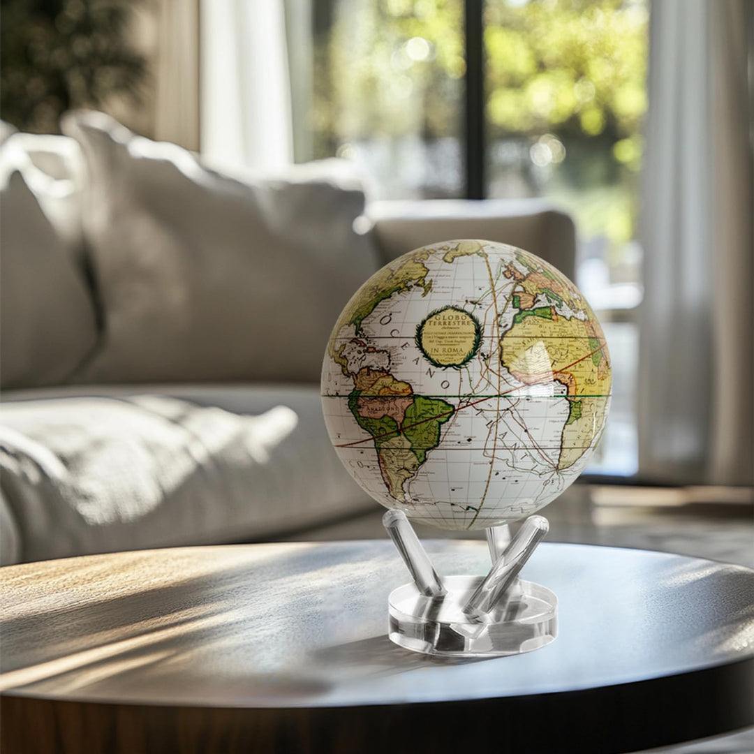 4.5 White Cassini Terrestrial MOVA Globe by Mova