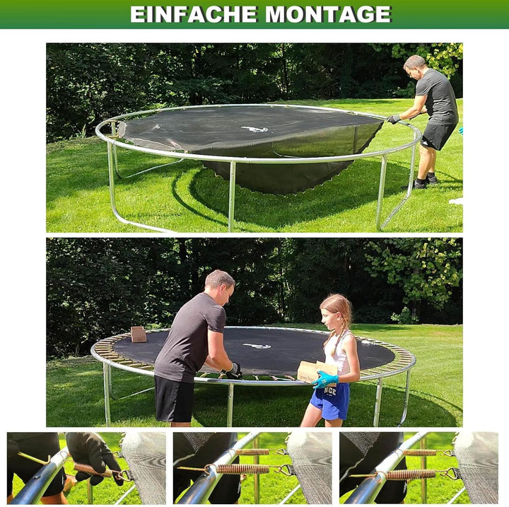 Baunsal® Trampolin Sprungtuch Ø 183 185 244 250 275 277 300 305 366 370 335 337 396 400 427 430 457