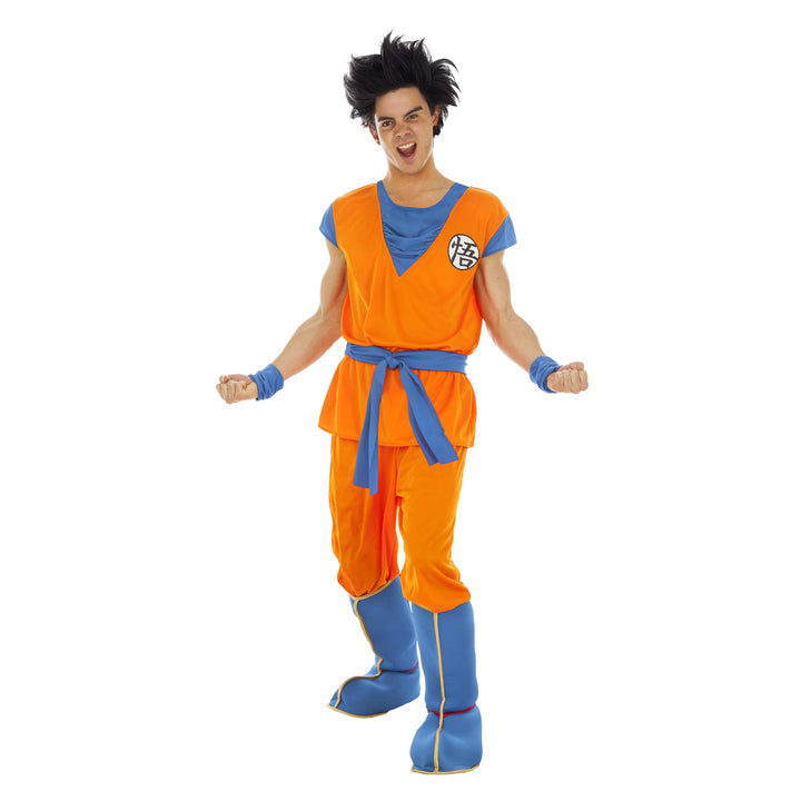 Chaks Kostüm Goku Saiyan Dragon Ball Z für Erwachsene – Orange – Grösse M M Orange, M Orange