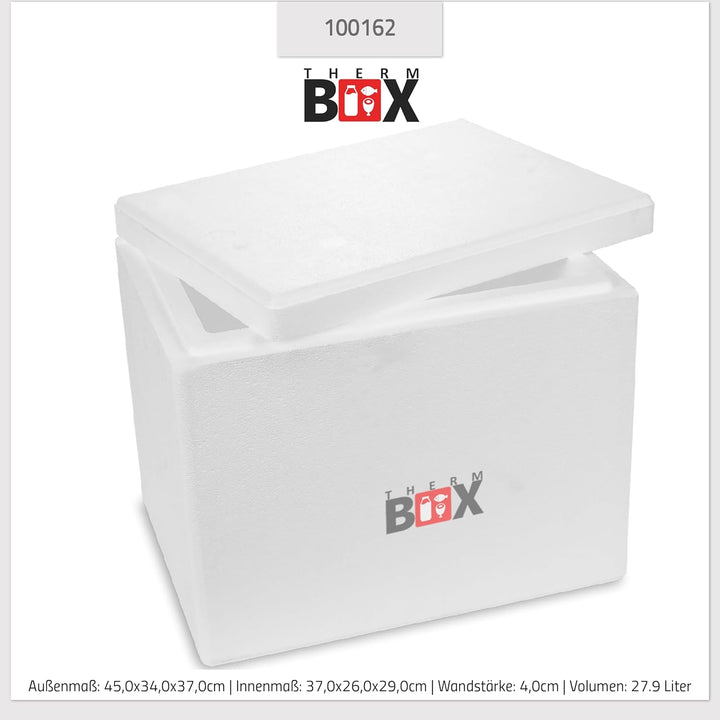 THERM BOX Styroporbox XL Verschiedene Grössen Volumen 24 bis 45L Isolierbox Thermobox Kühlbox Warmha