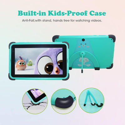 weelikeit Tablet für Kinder, Android 11 Kinder-Tablet 8 Zoll mit AX WiFi 6, 2+32 GB Speicher, Kinder