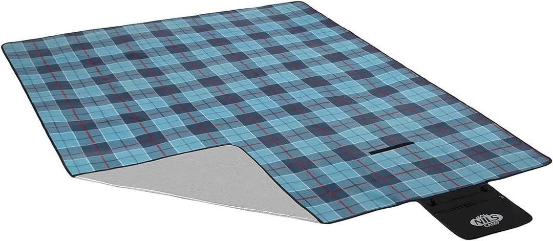 NILS CAMP Picknickdecke Outdoor - Camping Decke mit Tragegriff - Faltbar Picknickmatte - Praktisch S