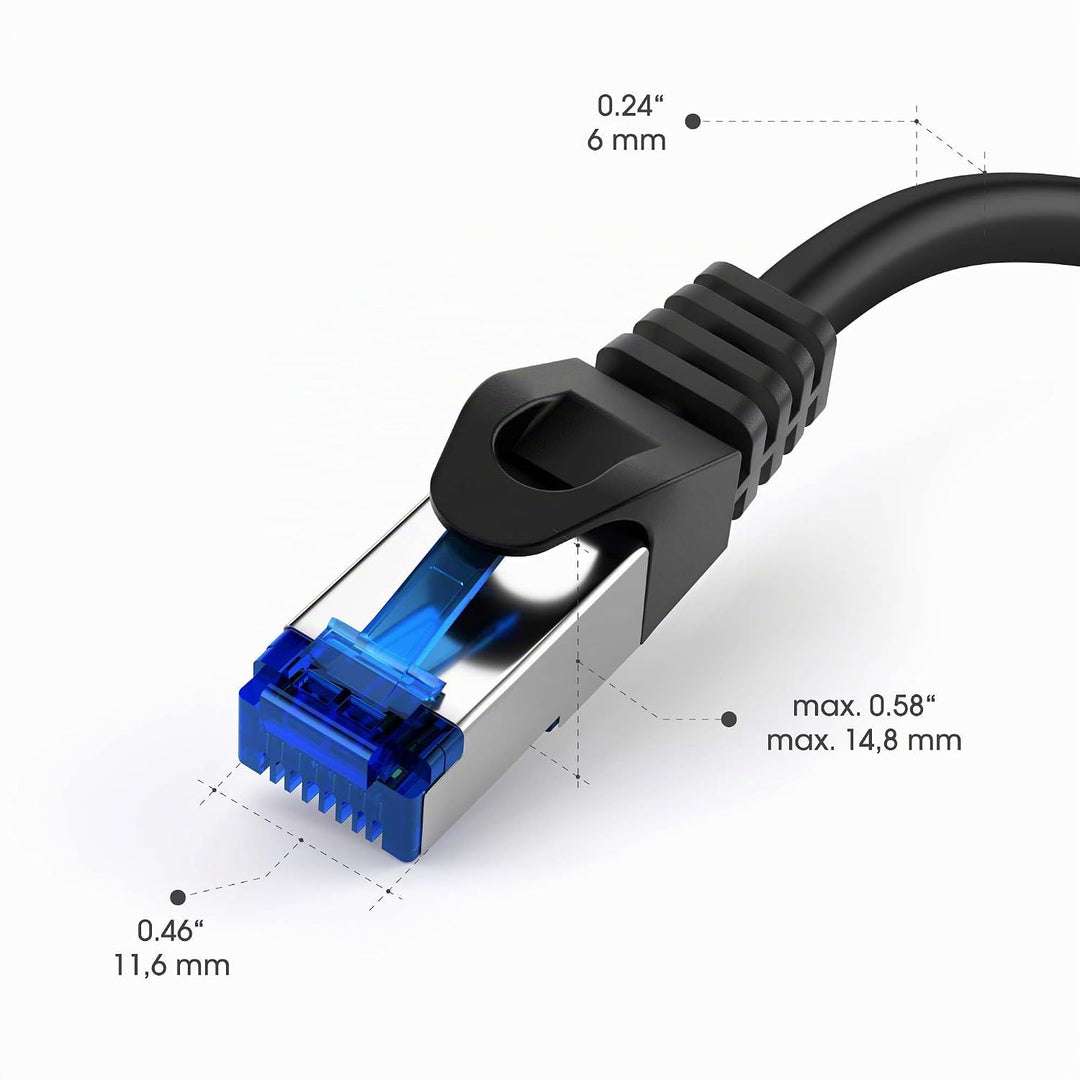 KabelDirekt Netzwerkkabel – Überträgt maximale deutsche Glasfaser-Geschwindigkeit – Netzwerk, Ethern