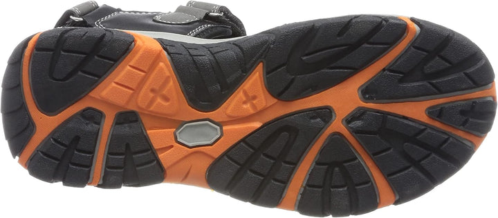 Lico Jungen Emil VSandalen 25 EU Grau Schwarz Orange, 25 EU Grau Schwarz Orange