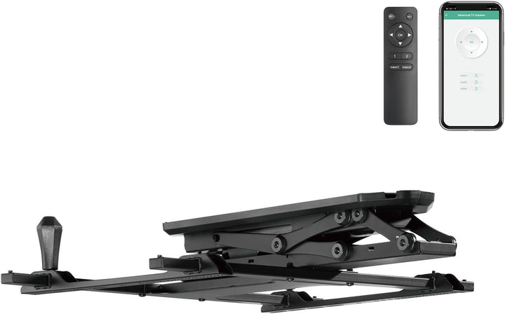 Maclean MC-880T Elektrische Neigbare TV Halterung mit App-Steuerung 32-70" für Decke Dachschräge ink