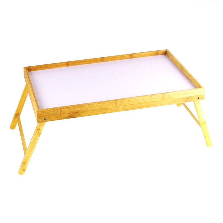 SERVIERTABLETT BETTTABLETT LAPTOPTISCH LAPTOP TABLETT KLAPPBAR aus BAMBUS HOLZ