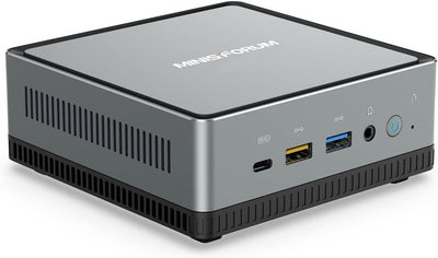 MINIS FORUM Mini PC UM700,AMD Ryzen 7 3750H 4-Kern-CPU 16 GB DDR4/512 GB SSD Mini Desktop Computer,H