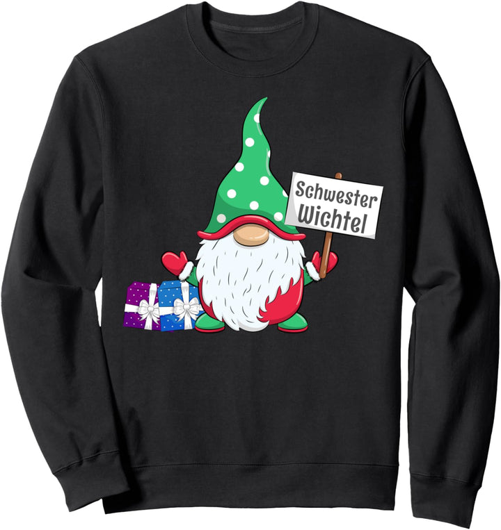 Schwester Wichtel Partnerlook Familien Frauen Weihnachten Sweatshirt