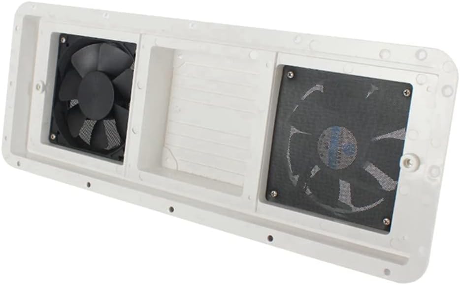 Riloer Bidirektionaler Lüfter für Wohnmobile, seitlich montierter Kühlerlüfter für Wohnmobile, 12 V,