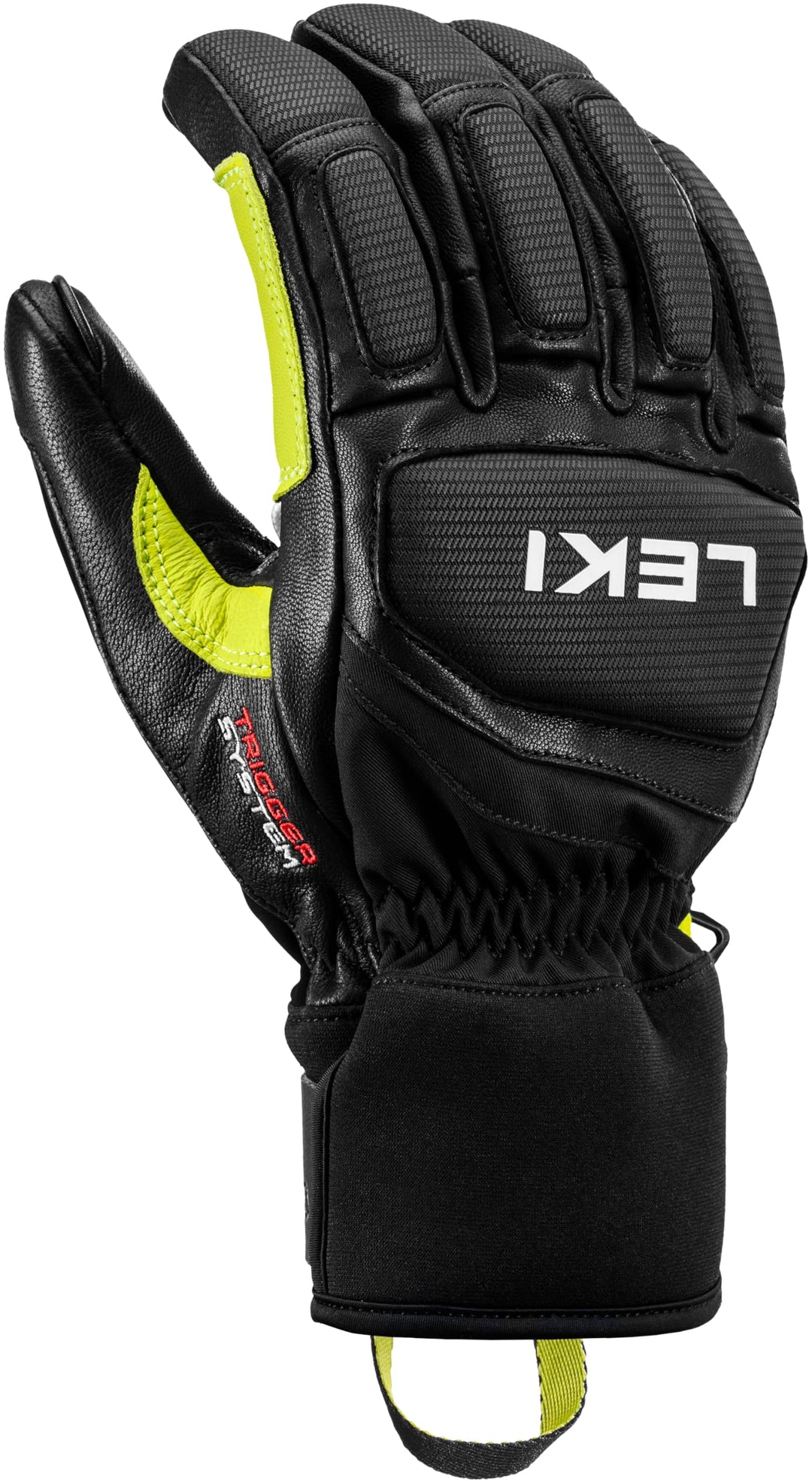 LEKI Griffin Pro 3D Handschuhe Skihandschuhe Fingerhandschuhe black-lime-white 7, black-lime-white 7