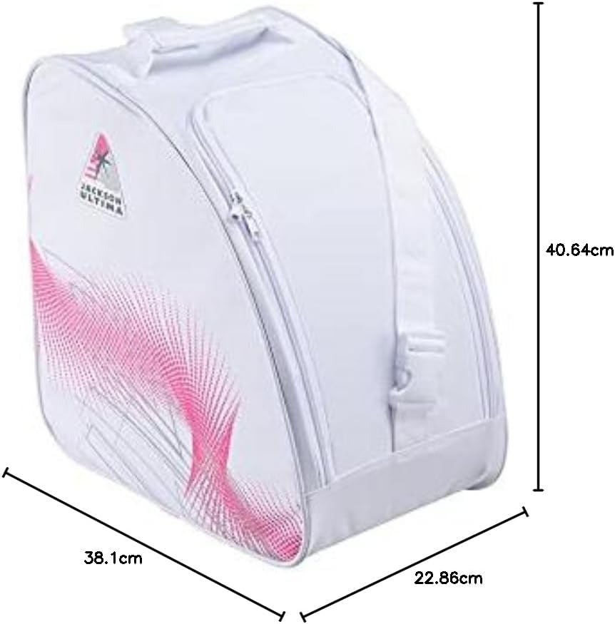 Jackson Ultima Skate Bag | Olympian Quality Ice Skates | One Size White/Pink, White/Pink