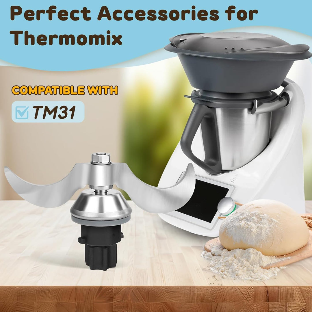 Messer für Vorwerk Thermomix TM31, Ersatzteile für Thermomix Messer, Mixmesser Ersatz Zubehör passen
