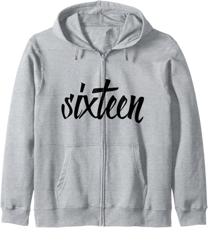 Zum 16 Geburtstag Mädchen Damen Deko Frau Dekoration 16. Kapuzenjacke