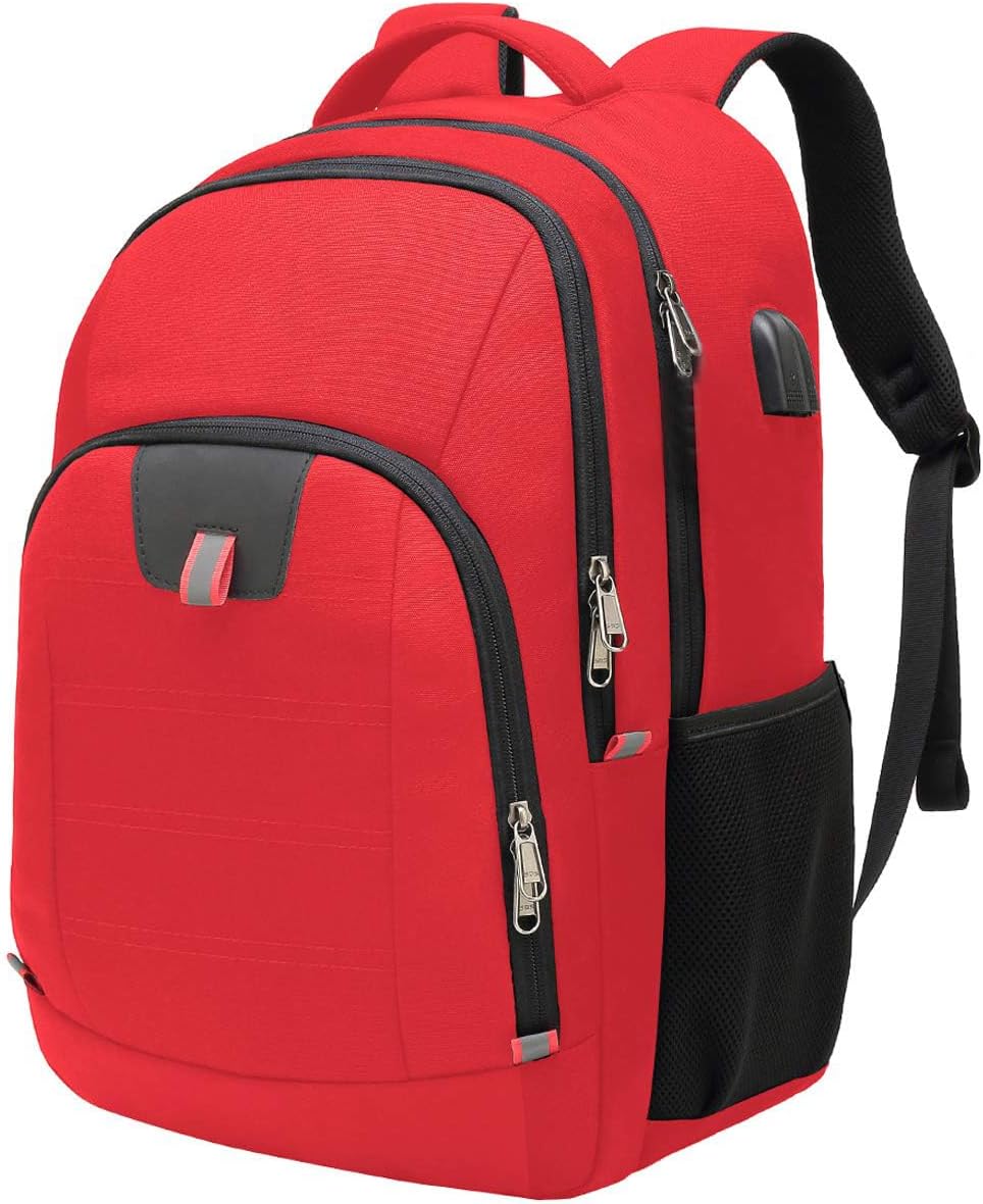 Della Gao Laptop-Rucksack, grosser Computer-Rucksack mit USB-Ladeanschluss und Kopfhörerloch, Busine