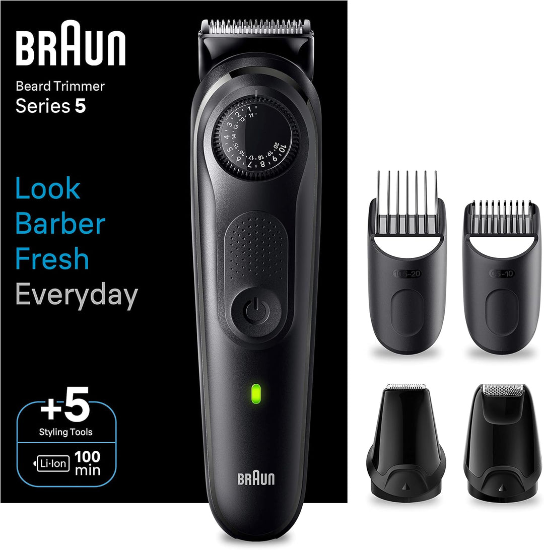 Braun Barttrimmer, Bartschneider/Trimmer/Haarschneider Herren, Haarschneidemaschine mit ultrascharfe