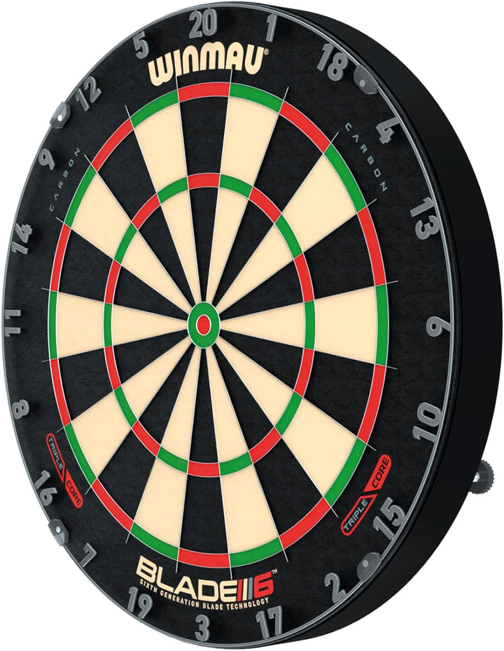 Winmau Blade 5 and Blade 6 Bristle Dartboards - Triple Core Blade 6 Available Schwarz, Weiss, Rot un