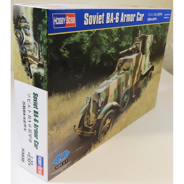 Hobby Boss 83839 (-) Plastikmodellbausatz Sowjetischer BA-6 Armor Car, 1:35 Scale