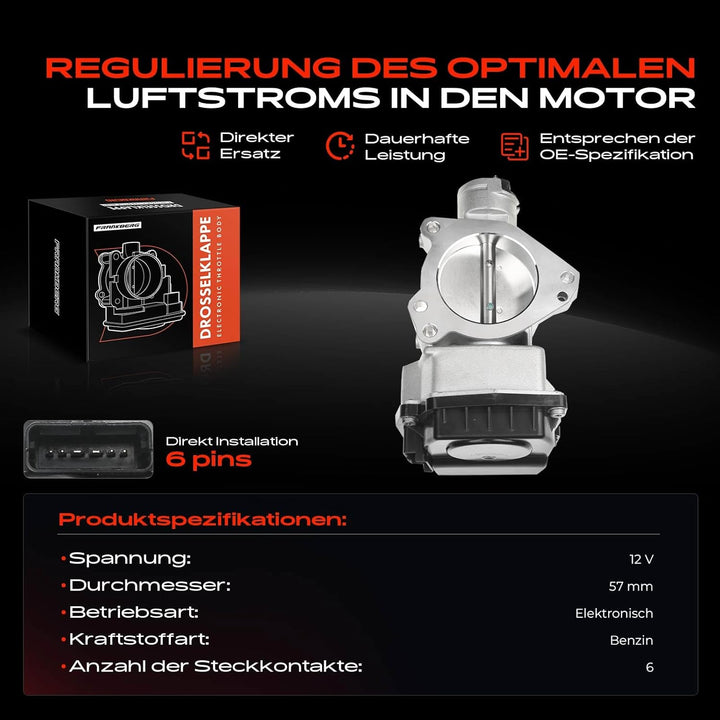 Drosselklappe Drosselklappenstutzen für C4 I C5 II C5 III C8 Jumpy 307 407 807 Expert 1.8L 2.0L Benz