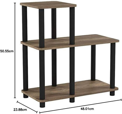 Furinno Turn-N-Tube Akzent Dekoratives Regal, Aufbewahrungsregal, MehrzweckRegal, mit 3 Ebenen, Colu