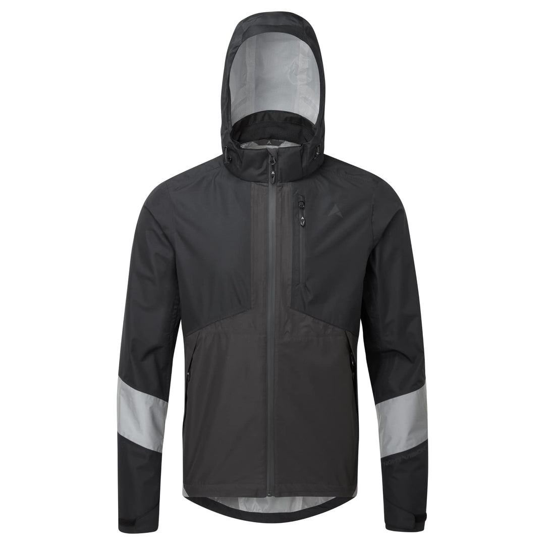 Altura Herren Typhoon Radjacke, wasserdicht, reflektierend, Schwarz – Grösse L Schwarz L, Schwarz L