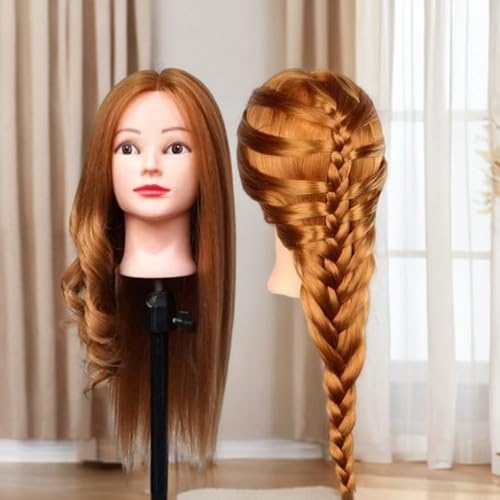 FGXY 80% Haartraining Kopf, Modell Frisur Set Werkzeuge und Feste Klammern und Unsichtbare Haarcurle