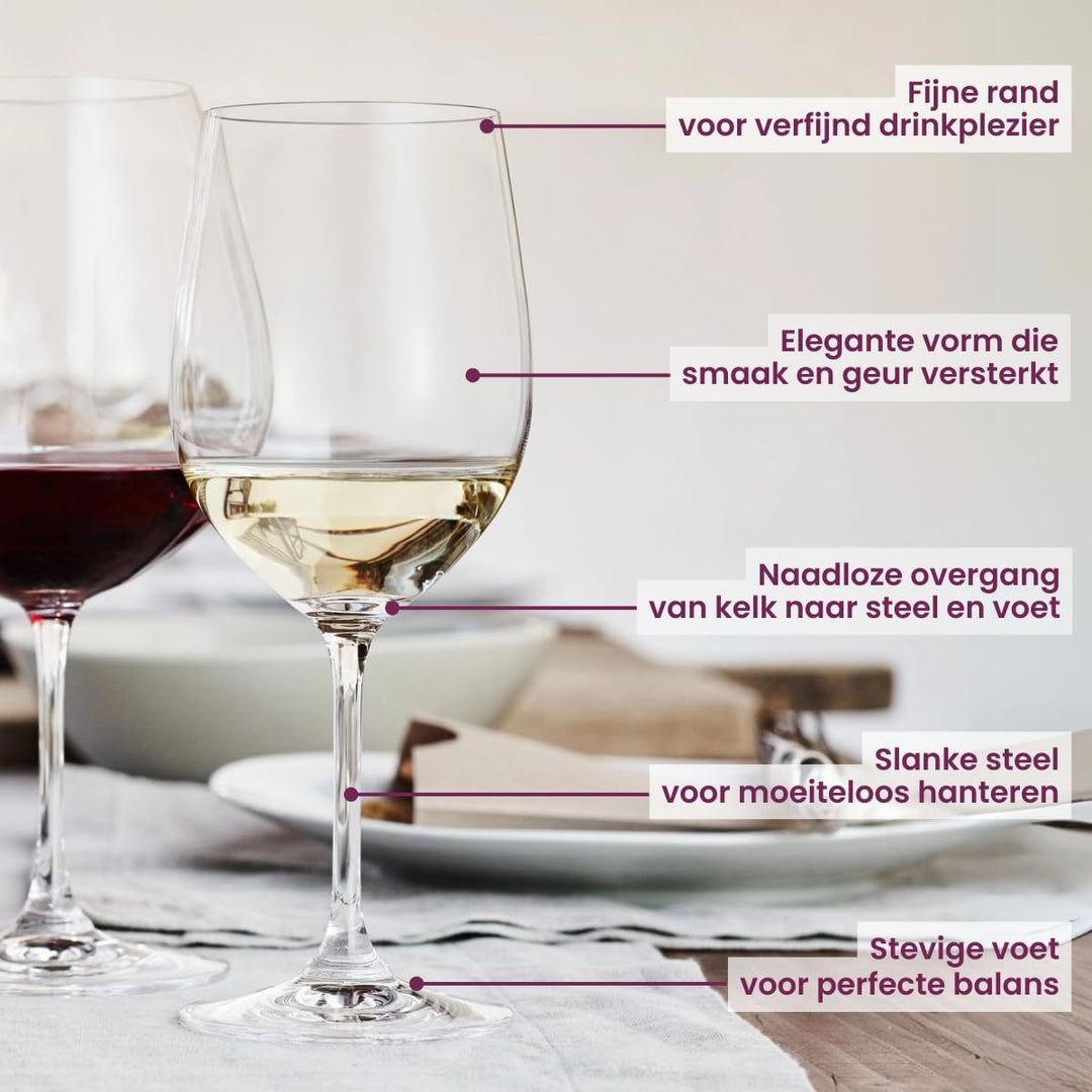 RIEDEL Weissweinglas-Set, Vorteilsset, 8-teilig, für Weissweine wie Chardonnay und Viognier, 350 ml,