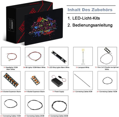 BrickBling Dekorationsbeleuchtungsset für Lego Jazz Club, Led Licht Set für Lego 10312 Jazz Club Kre