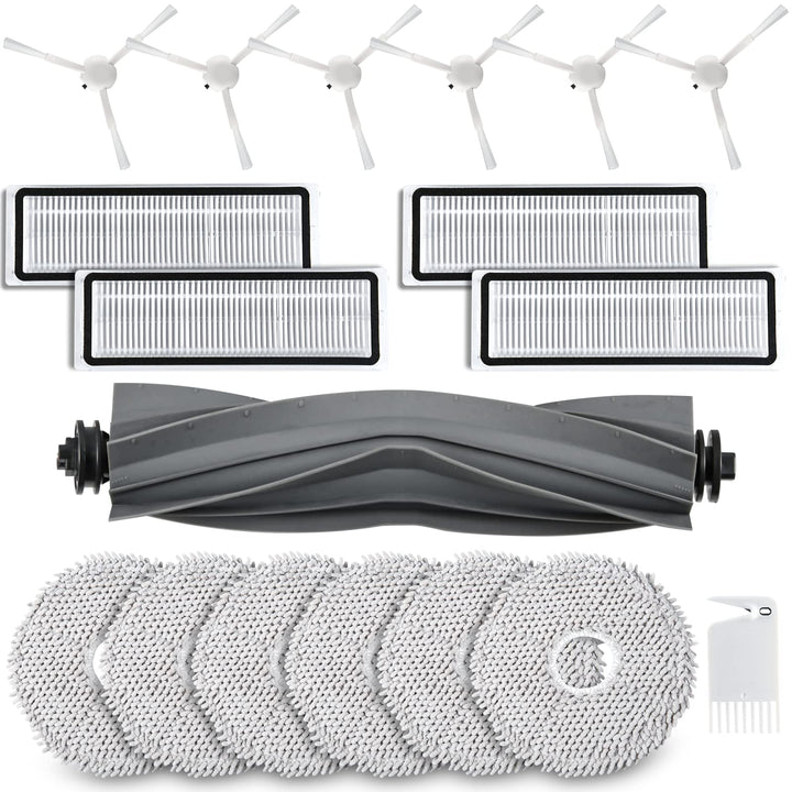18 Stück Zubehör für Dreame L10s / L10 Ultra Saugroboter mit 1 Hauptbürste 6 Wischtücher 4 Filter 6