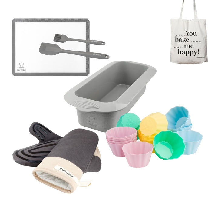 Backefix Party Set : die perfekte Grundausstattung zum Kuchen oder Muffins backen - Geschenk Set (Si