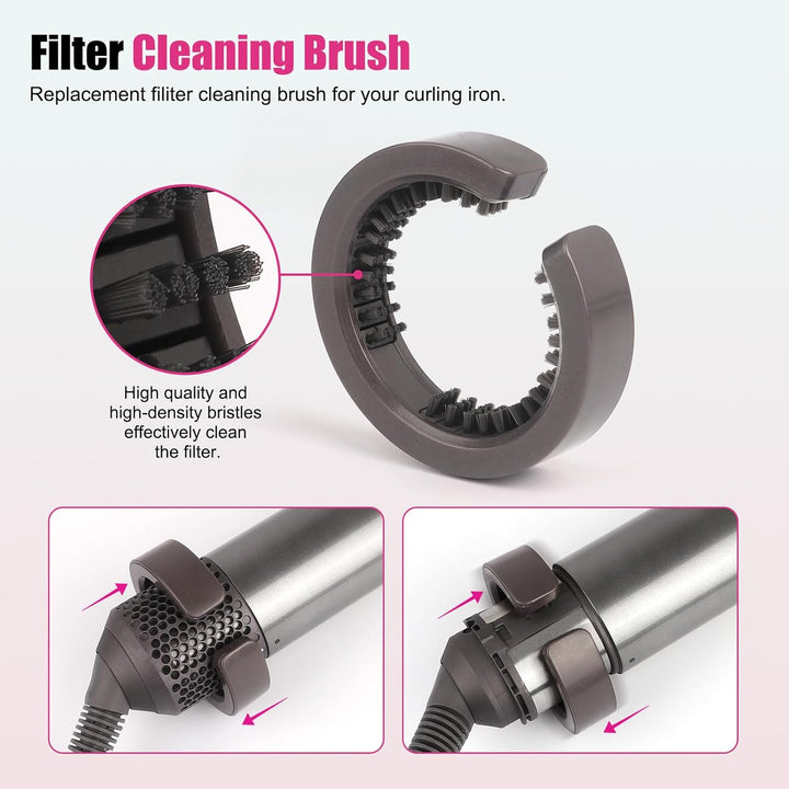 Filterdeckel und Reinigungsbürste für Dyson HS01 HS05 Airwrap Ersatzfilter Zubehör Externer Filter M