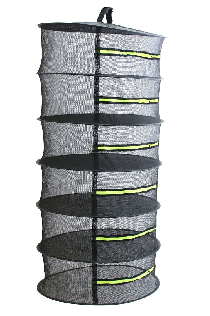 Heisenberg Trockennetz hängendes Drying Net 6 Lagen, Ø 60 cm, rundum geschlossen mit Reissverschlüss