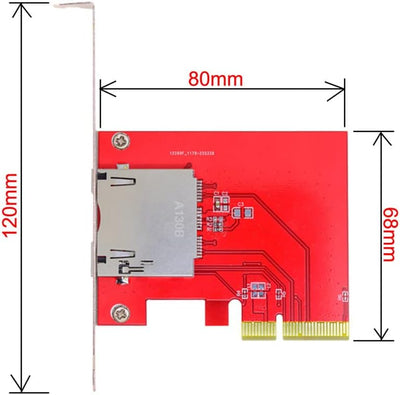 xiwai PCI-E 4x Mainboard zu CF Express Extension Card Adapter für CFE Type-B Support R5 Z6 Z7 Speich