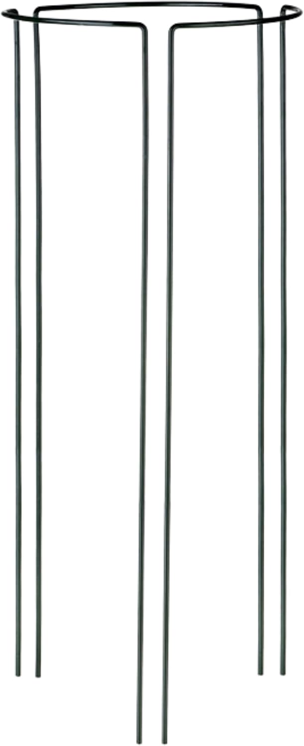 Pflanzenstütze Metall 3er Set – Halbrunde Staudenhalter für Pfingstrosen Hortensien Rosen und Staude