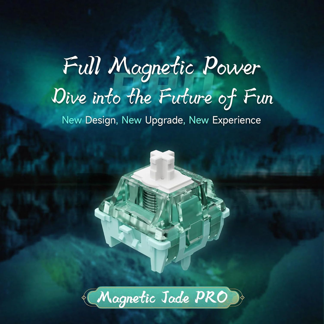 GATERON Magnetic Jade Pro HE Tastaturschalter(70 Stück) | Linear, werkseitig vorgeschmiert, frei ein
