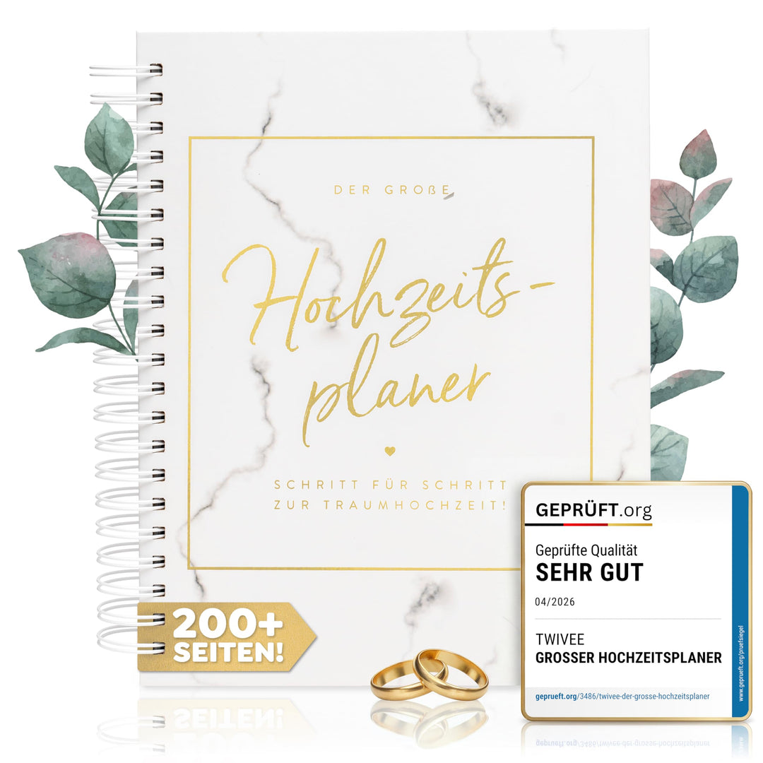 TWIVEE - Der grosse Hochzeitsplaner - Wedding Planner inklusive Geschenkbox - deutsch - über 200 Sei