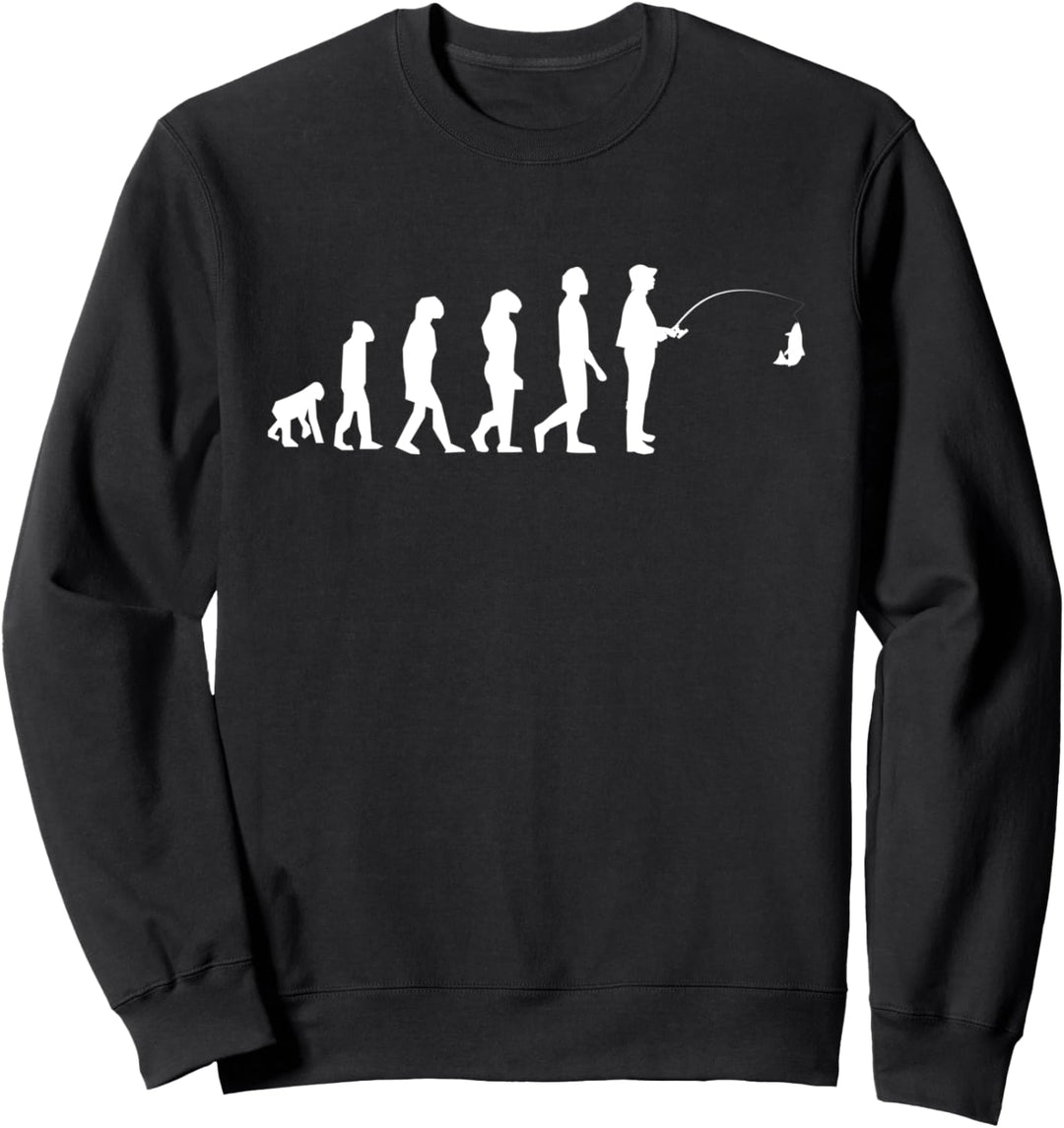 Evolution Angler Entwicklung Angler Angeln Fischer Geschenk Sweatshirt