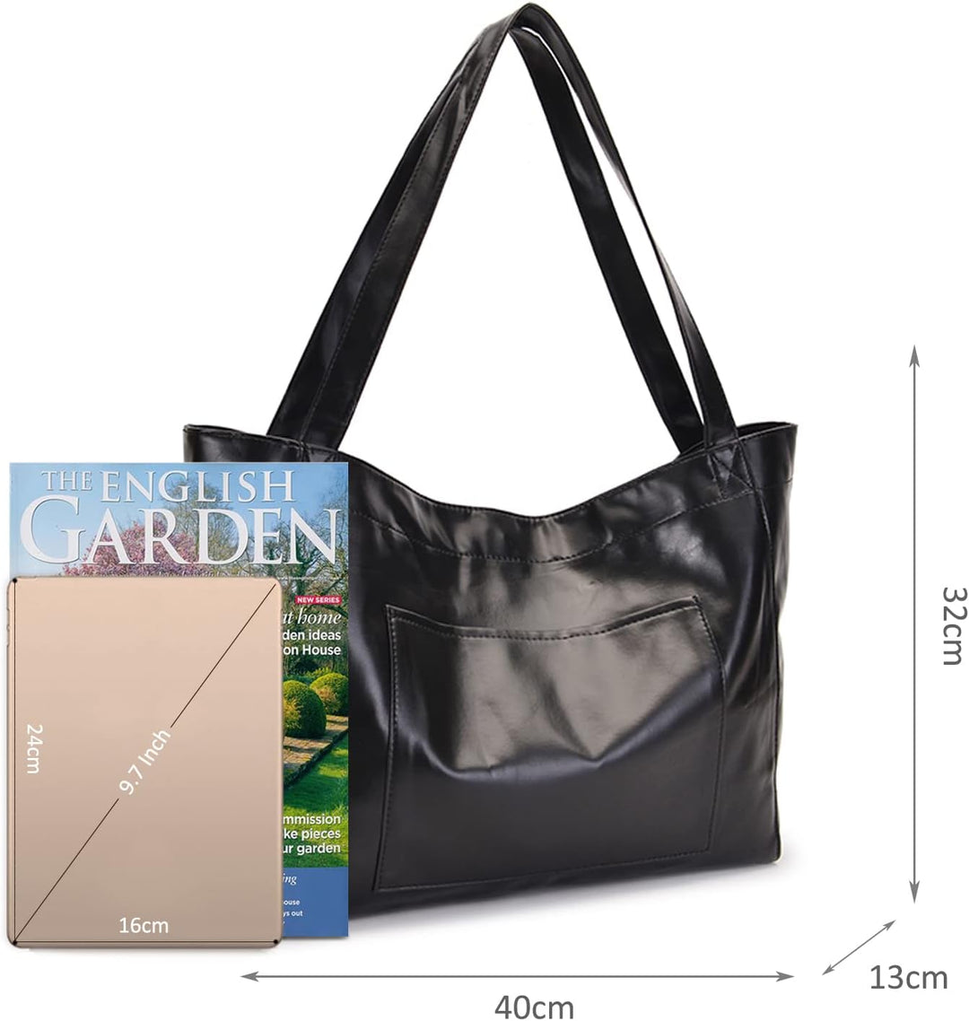 NICOLE &amp; DORIS Handtasche Damen Gross Shopper Tasche Casual Schultertasche Weiche Leder Tragetasche