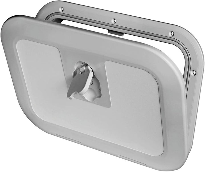 Osculati Kunststoff Inspektionsluke - 380mmx280mm - erhältlich in den Farben Creme, schwarz oder gra