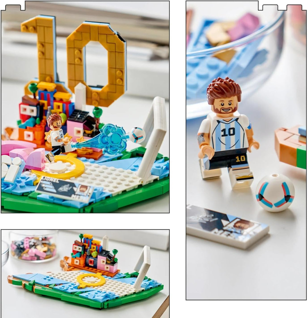 LEGO Editions Lionel Messi – Fussball-Highlights Spielzeug - 3D Modellbau mit Minifigur zum Sammeln
