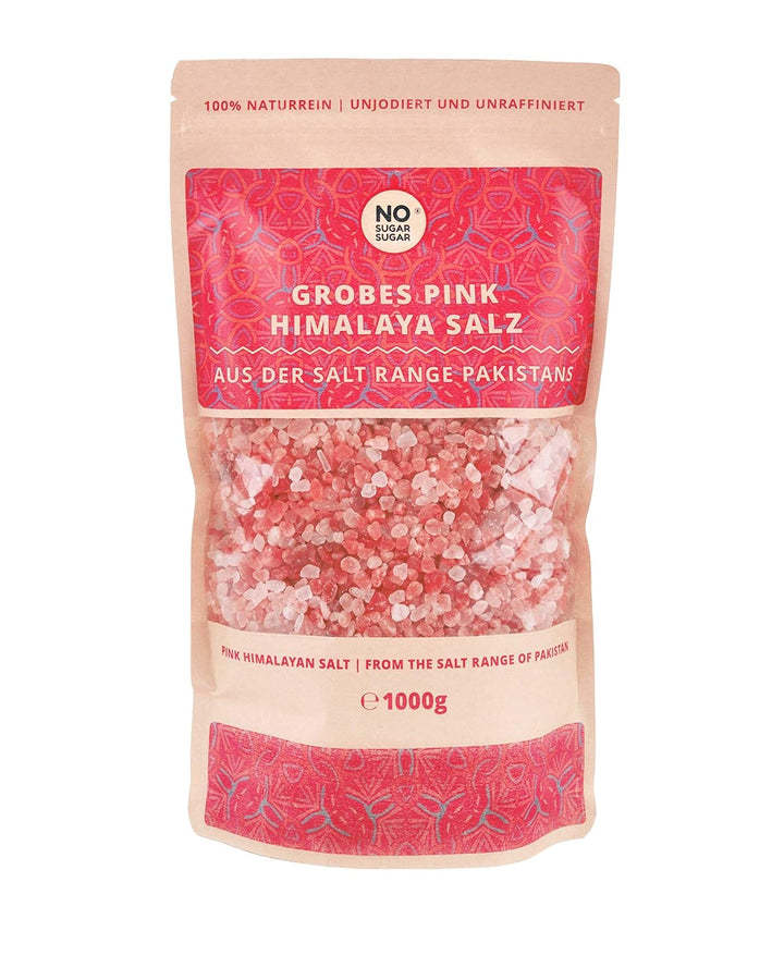 Pink Himalaya Salz Vorteilspack 5x1kg, grobe Körnung, Perfekt für Salzmühle, Brocken, Steinsalz/Kris