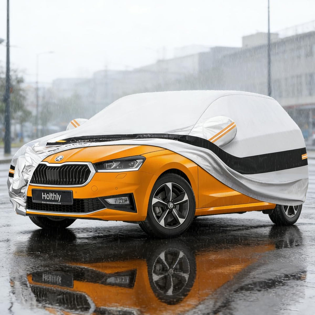 Autoabdeckung Passend für Skoda Fabia Ⅰ/Ⅱ/Ⅲ/Ⅳ（1999-2026） 10 Schichten Vollgarage Auto Abdeckplane 10