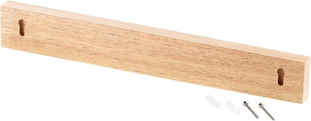 Rosenstein & Söhne Schlüsselbrett: Durchgehende Magnet-Messerleiste aus echtem Eichen-Holz, massiv,