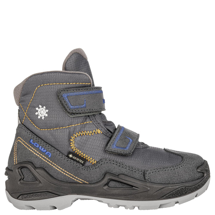LOWA Stiefel mittel Milo GTX MID 25 EU Anthrazit Blau, 25 EU Anthrazit Blau