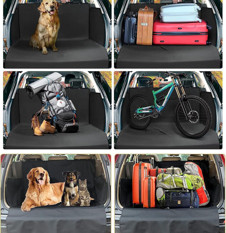 BYZESTY Kofferraumschutz Hund, Hundedecke Kofferraum mit Seitenschutz, Kofferraum Schutzmatte Hund,