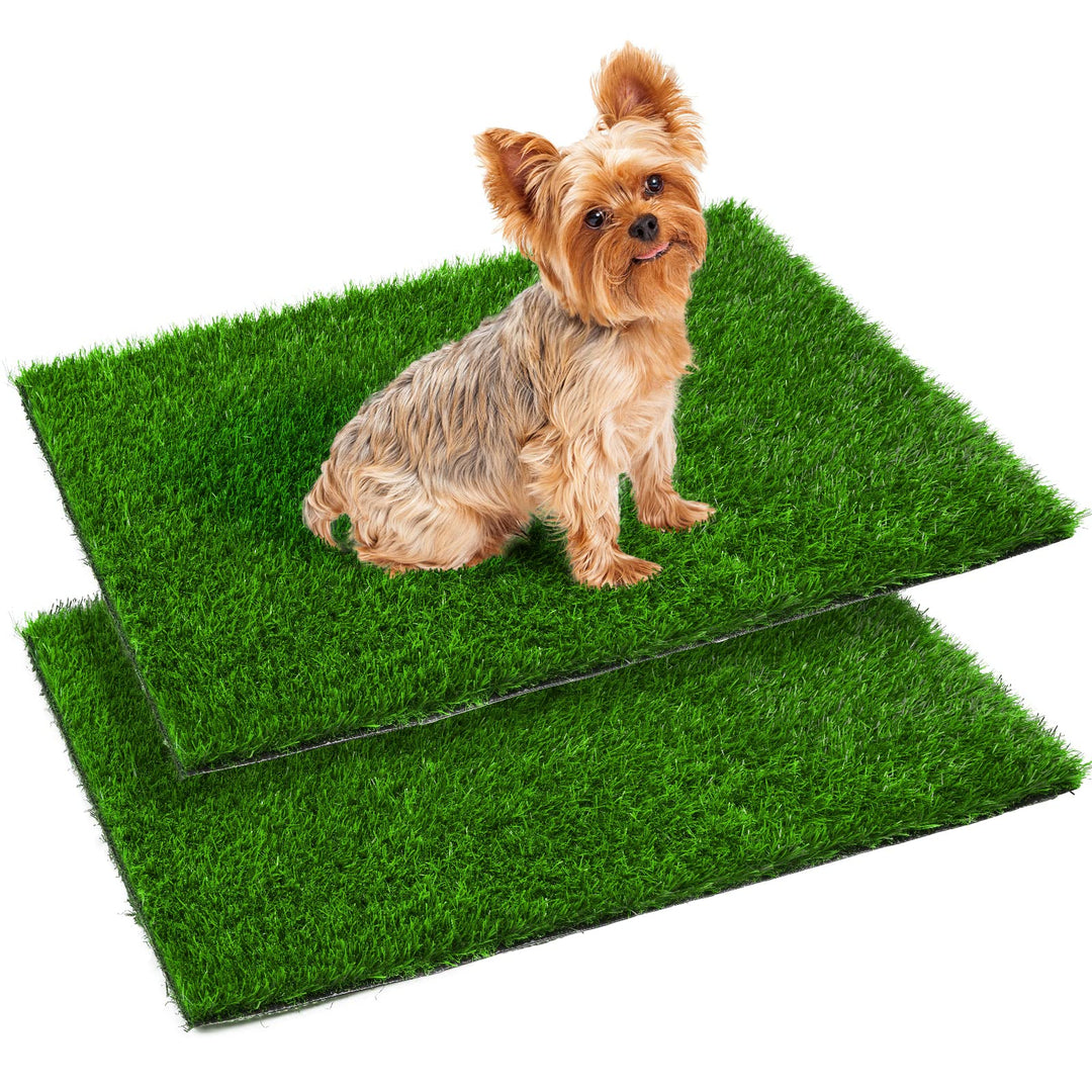 Hundeklo Welpen Training Hundetoilette Ersatzrasen, 2 Stück Wiederverwendbar Welpentoilette Gras Pee